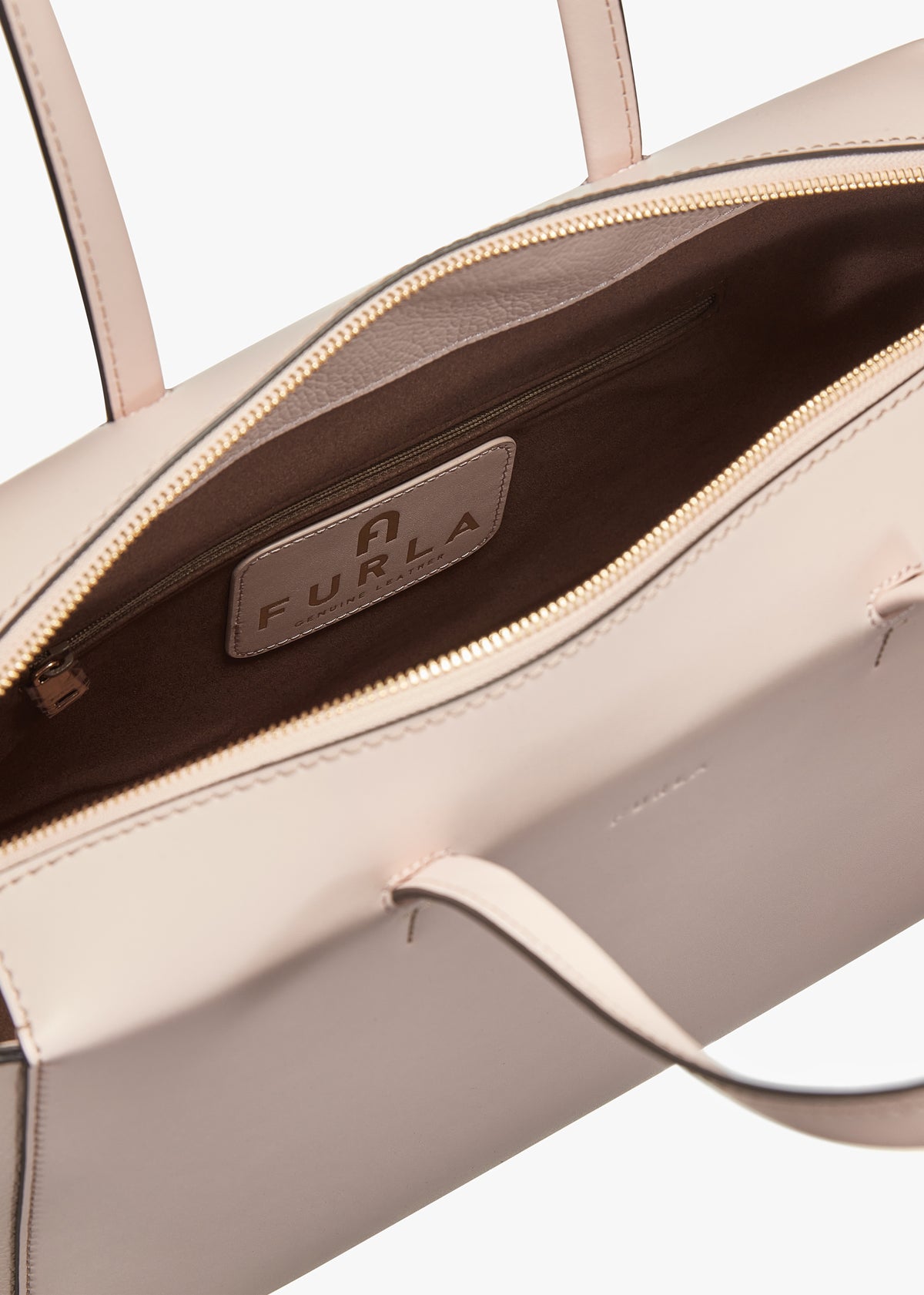 Regina L Pink Leather Tote Bag