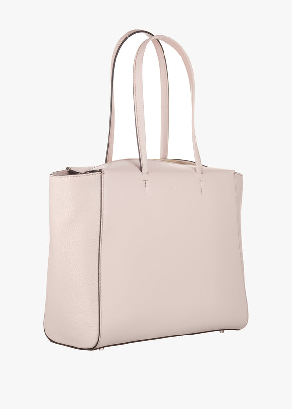 Large Regina Pink Leather Tote Bag