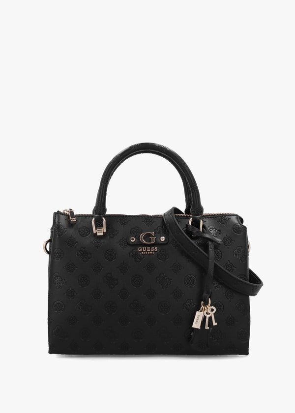 Dita Multi Compartment Black Satchel Bag