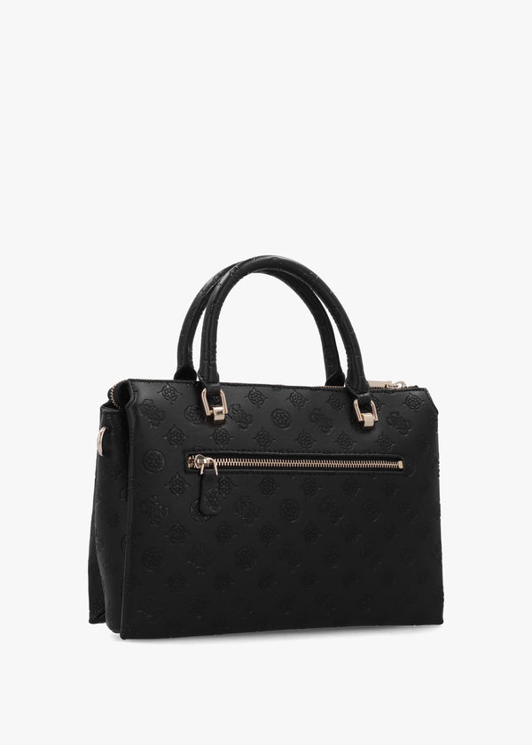 Dita Multi Compartment Black Satchel Bag
