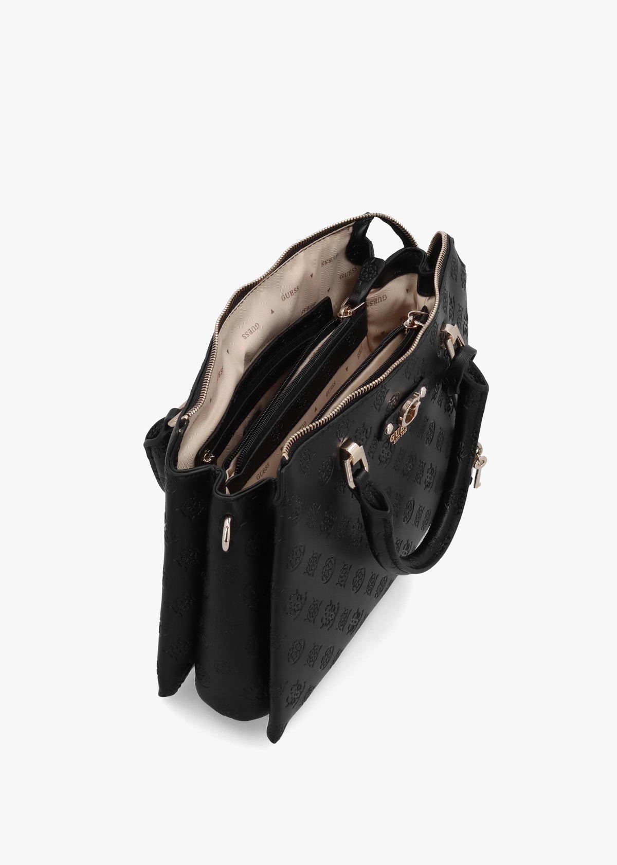 Dita Multi Compartment Black Satchel Bag