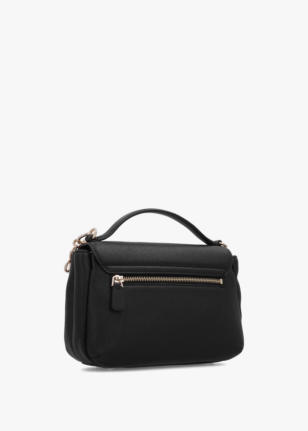Evie Light Black Top Handle Cross-Body Bag