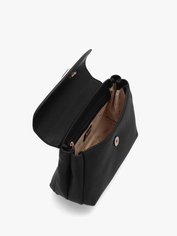Evie Light Black Top Handle Cross-Body Bag