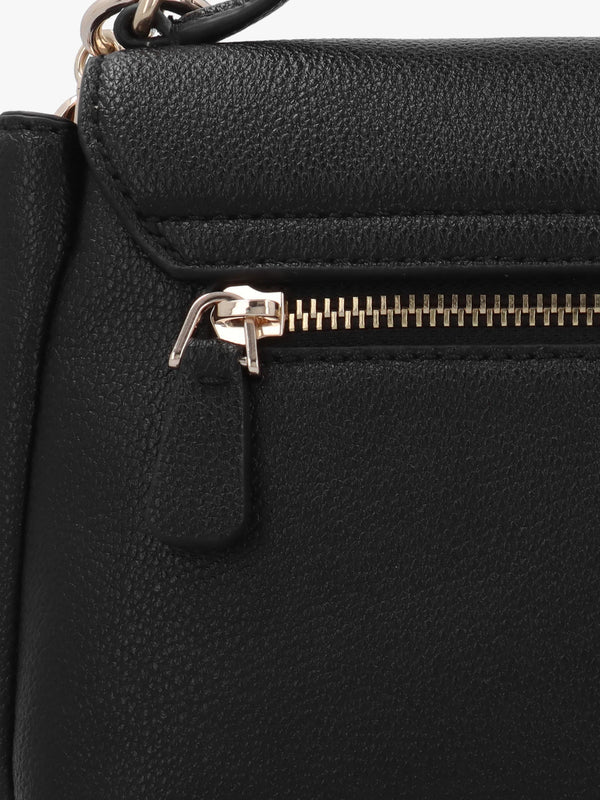 Evie Light Black Top Handle Cross-Body Bag