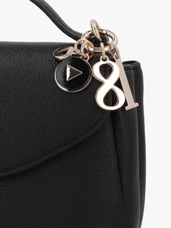 Evie Light Black Top Handle Cross-Body Bag