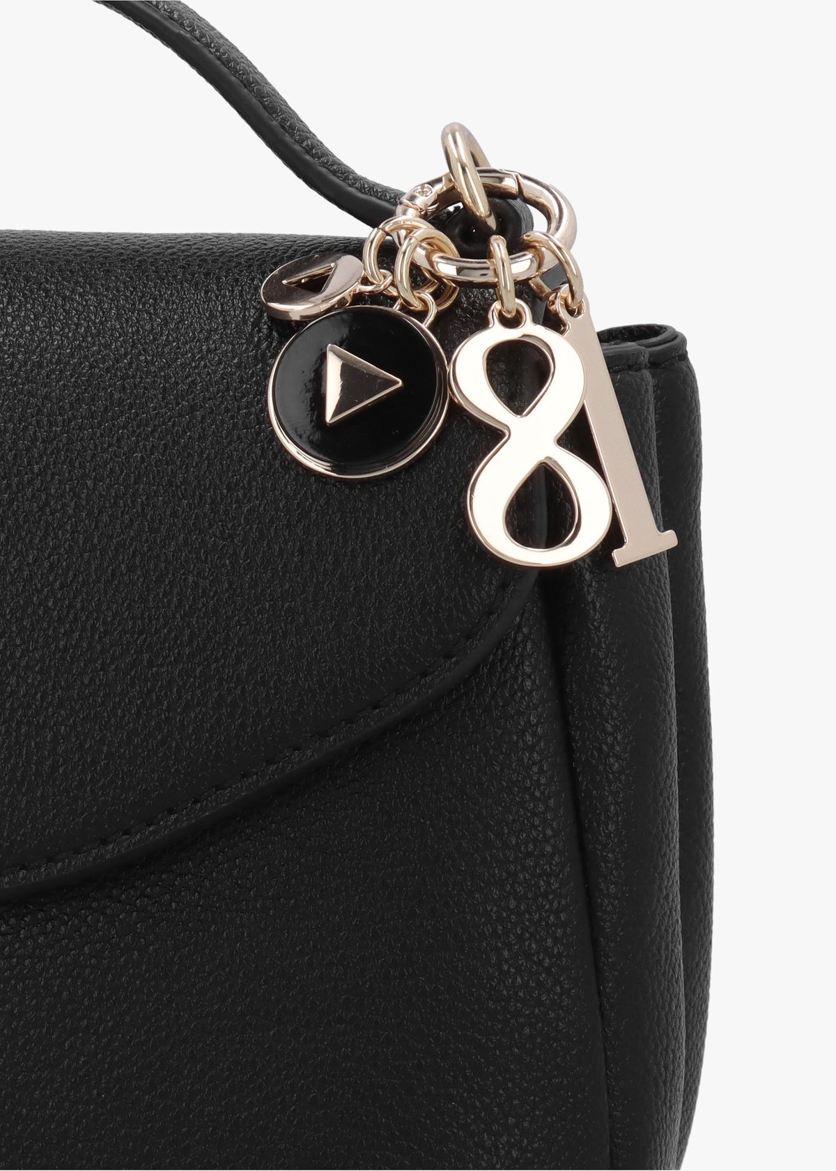Evie Light Black Top Handle Cross-Body Bag