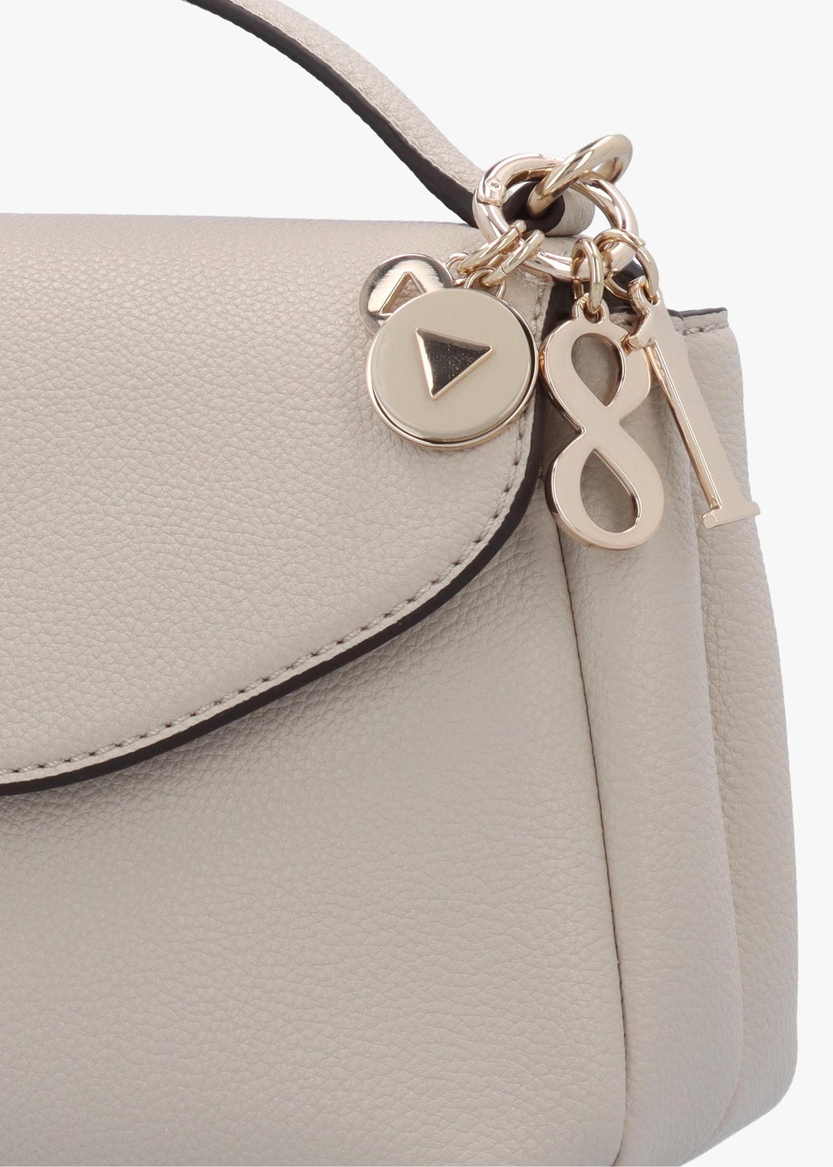 Evie Light Taupe Top Handle Cross-Body Bag