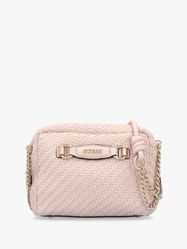 Francy Woven Shell Camera Cross-Body Bag