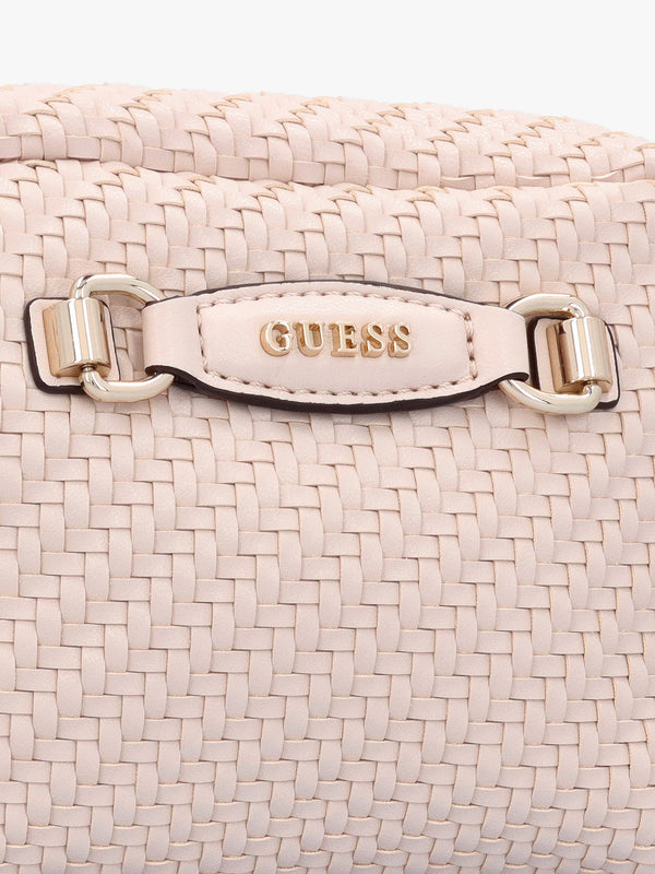 Francy Woven Shell Camera Cross-Body Bag