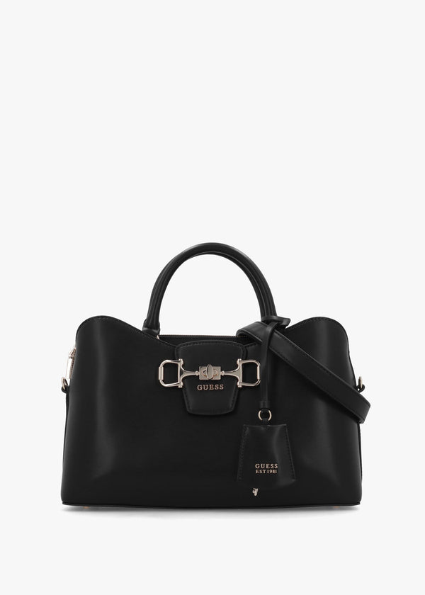 Janie Girlfriend Black Satchel Bag
