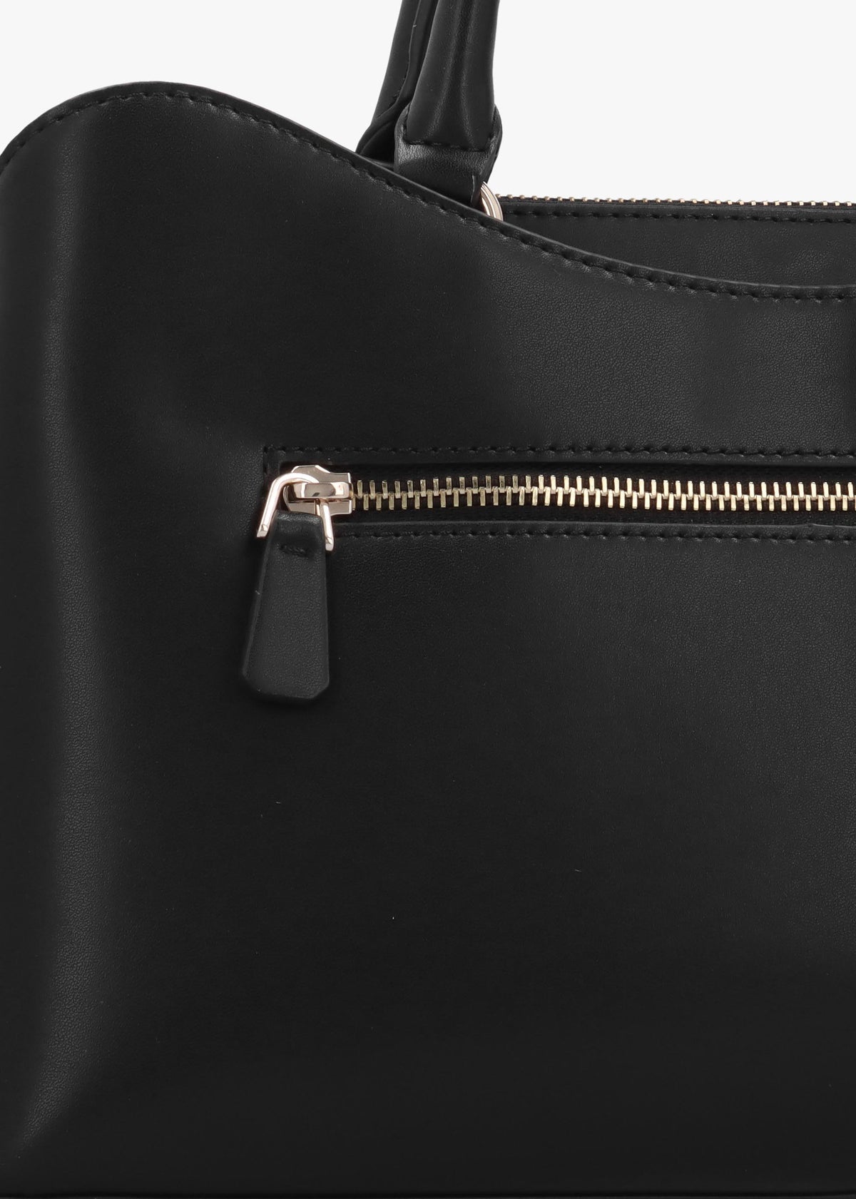 Janie Girlfriend Black Satchel Bag