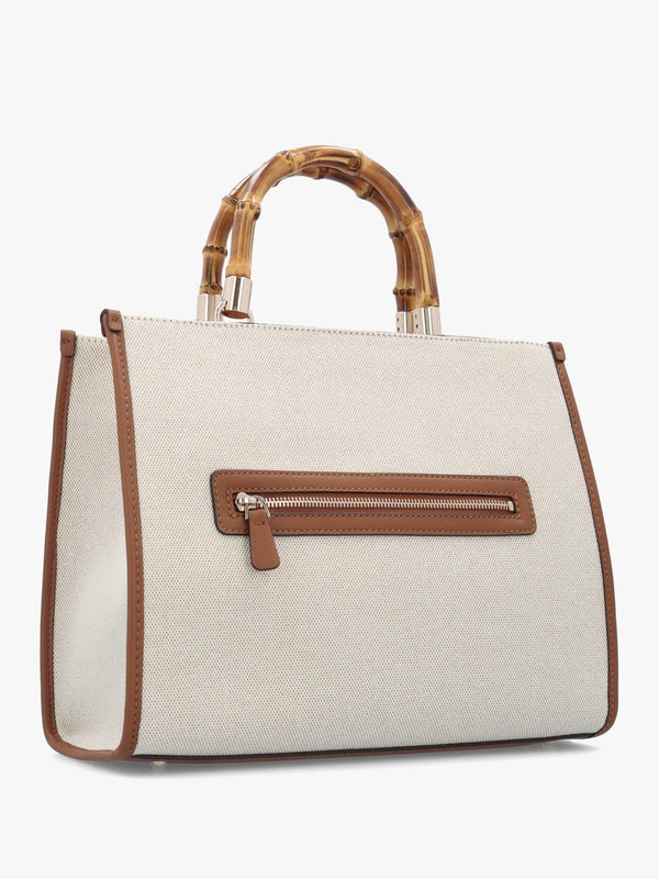 Kerima Natural Latte Logo Tote Bag