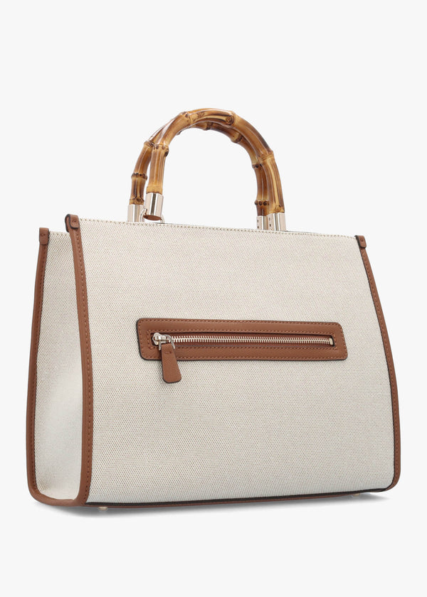 Kerima Natural Latte Logo Tote Bag
