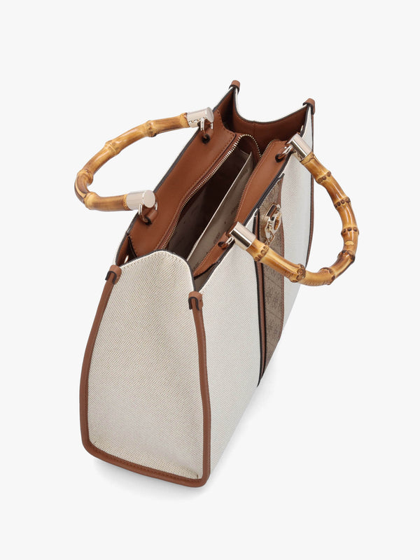 Kerima Natural Latte Logo Tote Bag