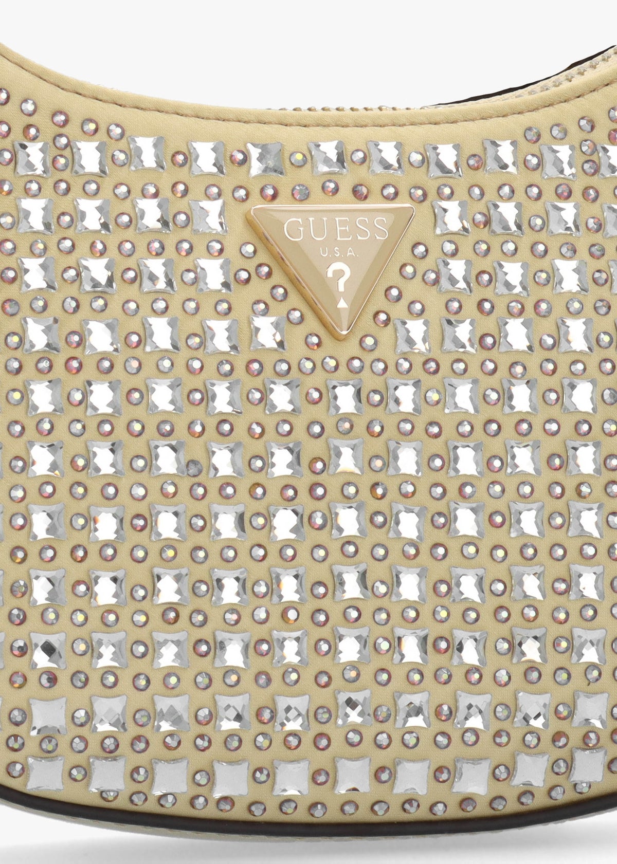 Small Lua Gold Embellished Hobo Bag