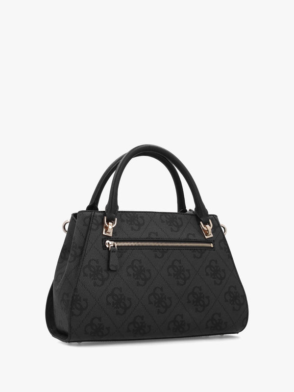 Noelle II Luxury Coal Logo Satchel Bag