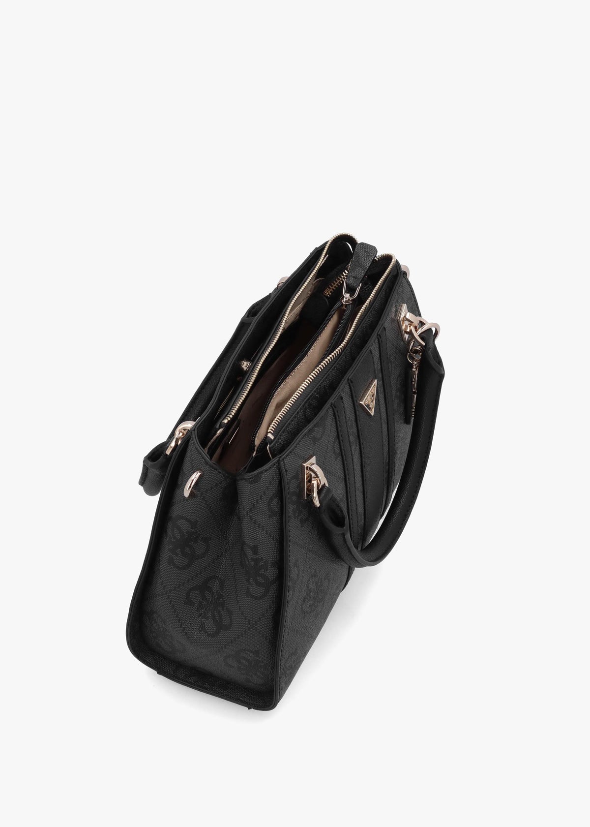 Noelle II Luxury Coal Logo Satchel Bag