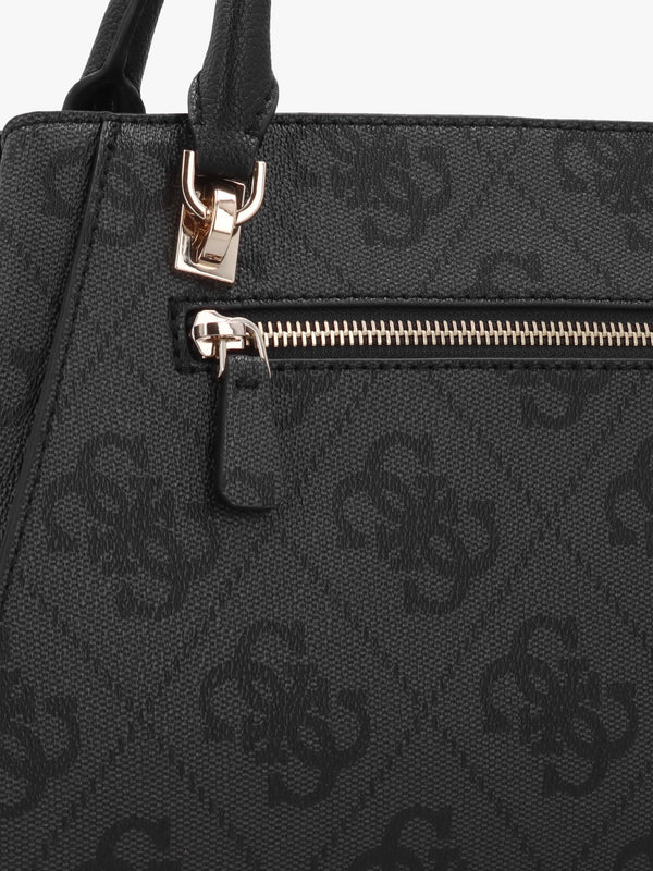 Noelle II Luxury Coal Logo Satchel Bag