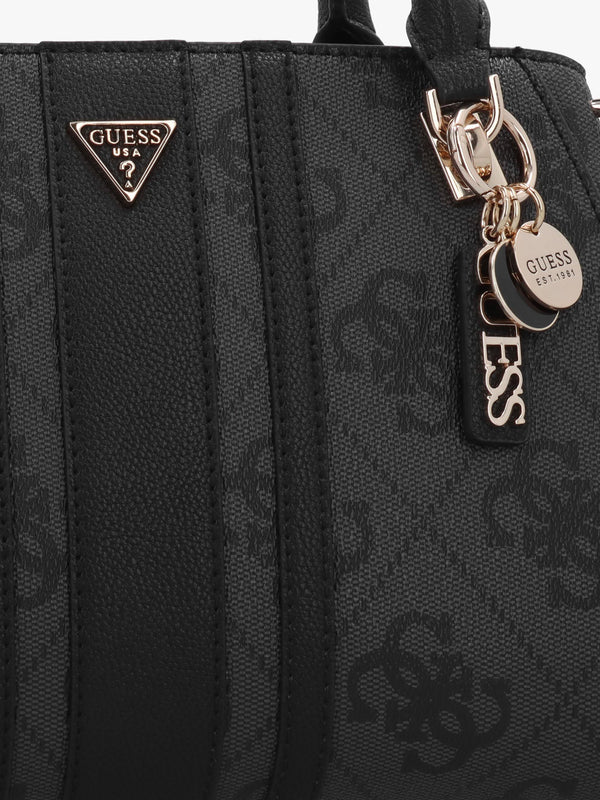 Noelle II Luxury Coal Logo Satchel Bag
