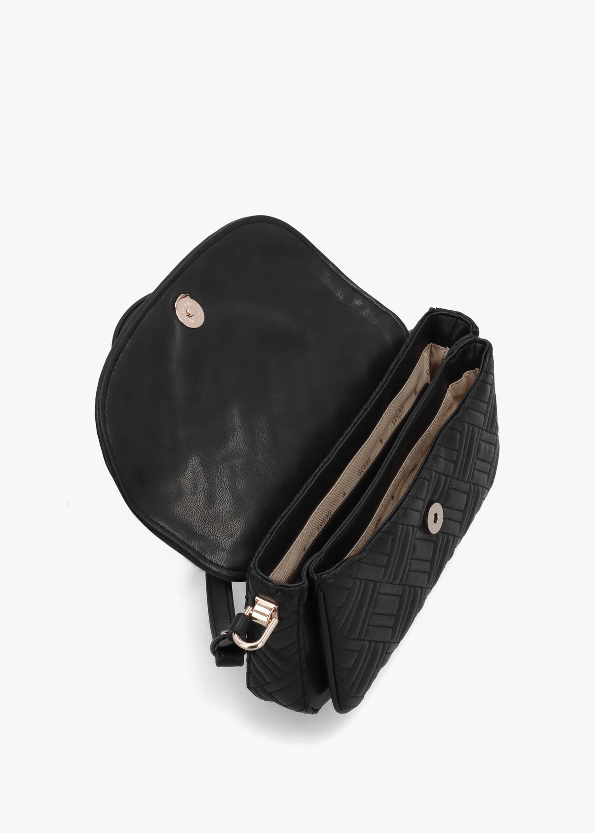 Sally Convertible Black Quilted Cross-Body Bag