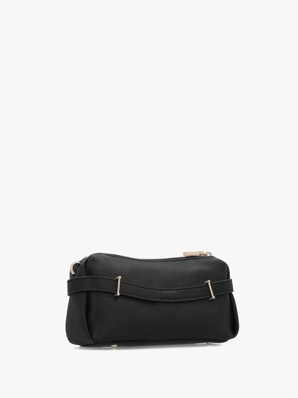 Yesba Mini Black Mini Top Zip Cross-Body Bag