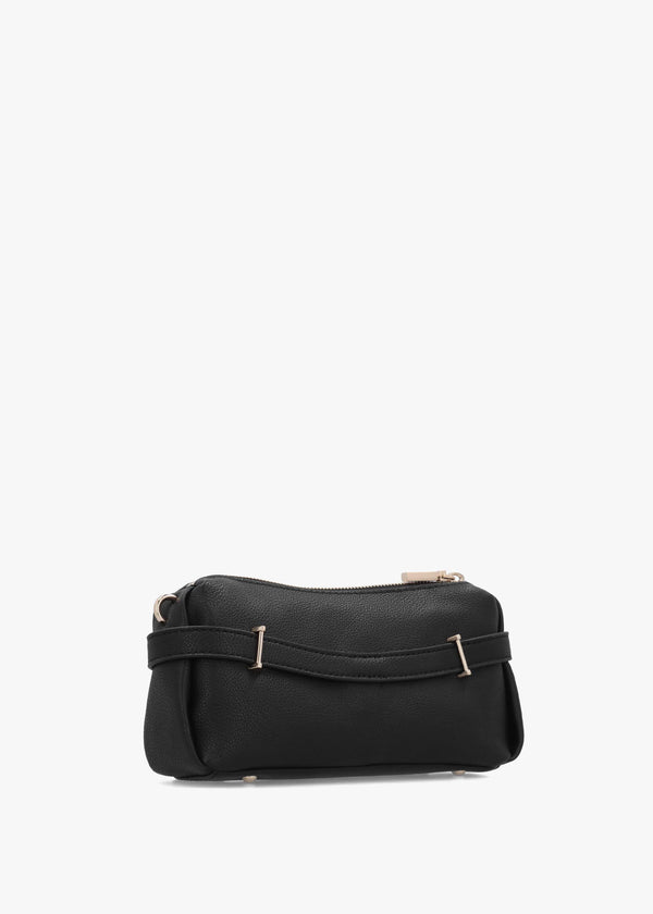 Yesba Mini Black Mini Top Zip Cross-Body Bag