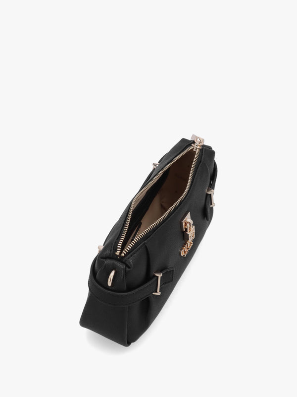 Yesba Mini Black Mini Top Zip Cross-Body Bag