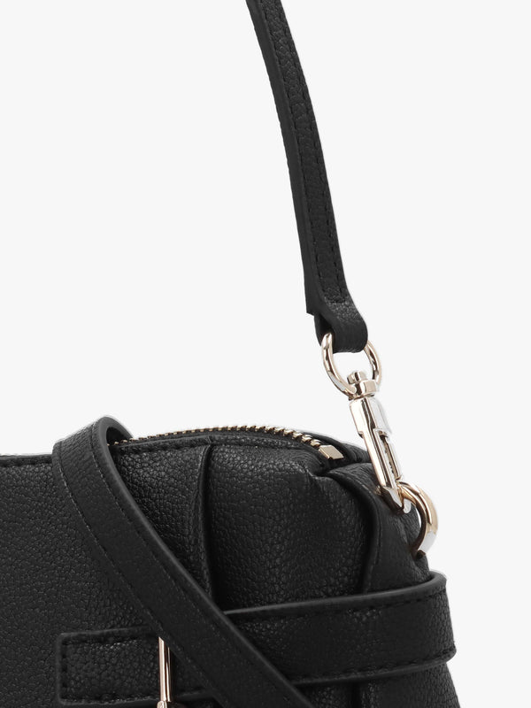 Yesba Mini Black Mini Top Zip Cross-Body Bag