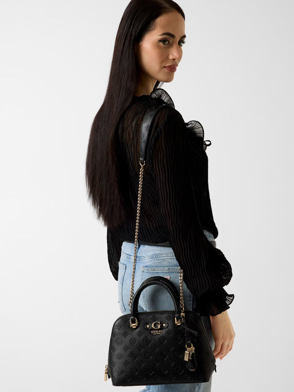 Dita Black Dome Satchel Bag