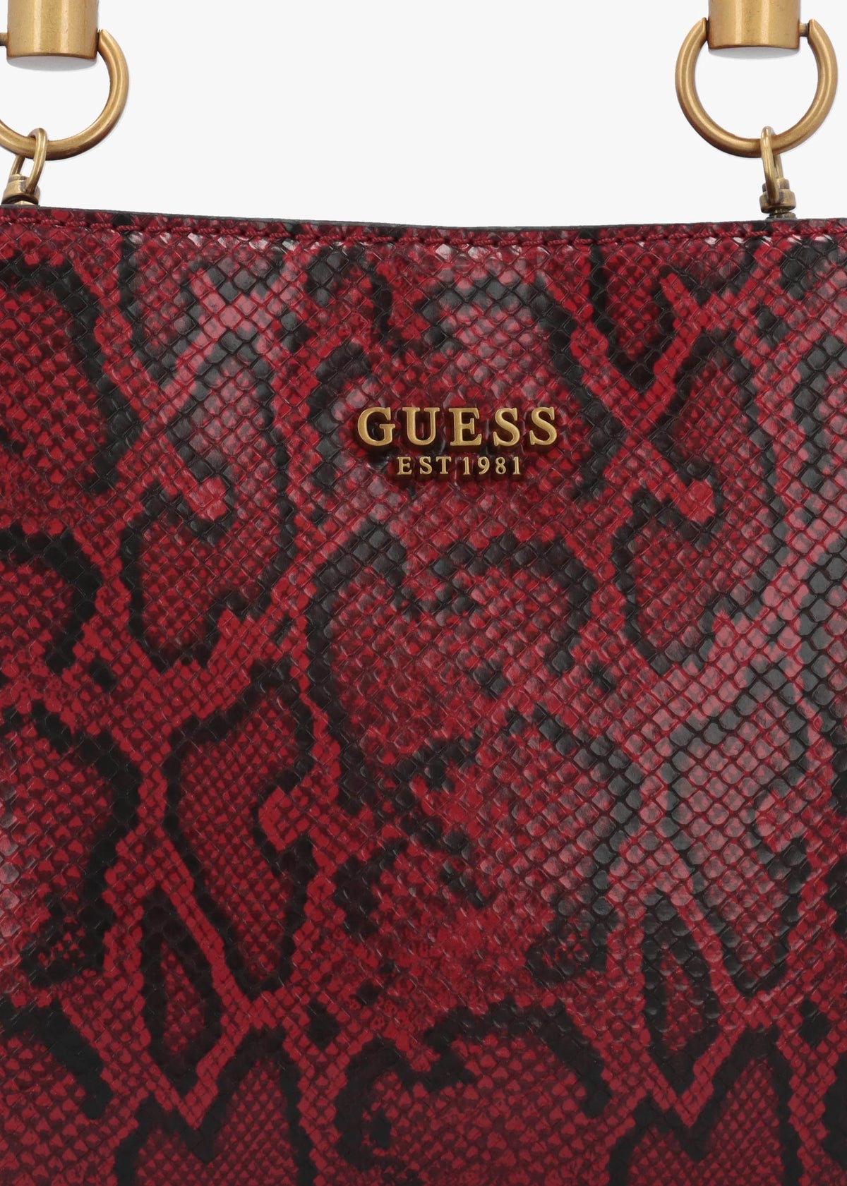 Small Eire Red Python Bucket Bag