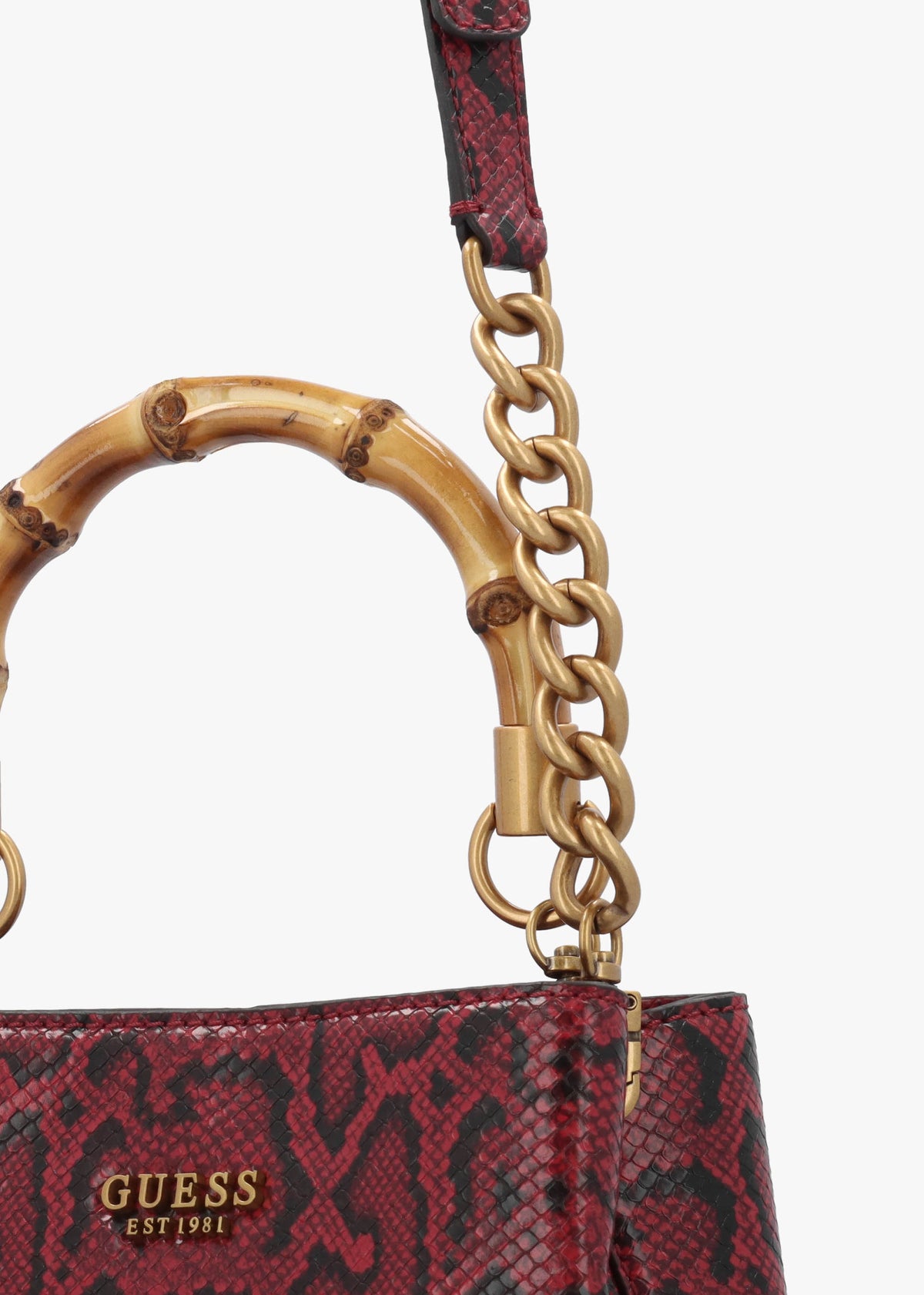 Small Eire Red Python Bucket Bag