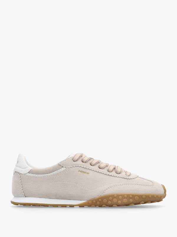 Women’s Bridge Beige Suede Low Profile Trainers