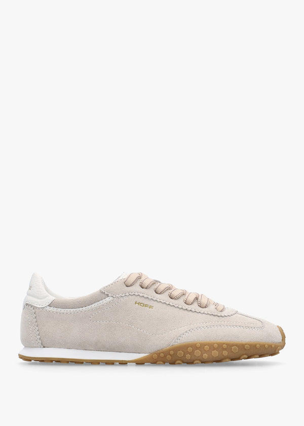 Women’s Bridge Beige Suede Low Profile Trainers