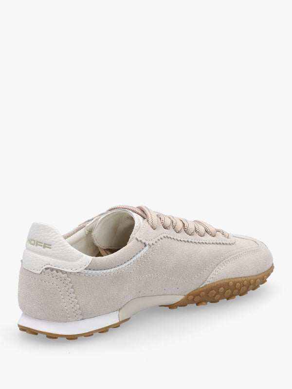 Women’s Bridge Beige Suede Low Profile Trainers