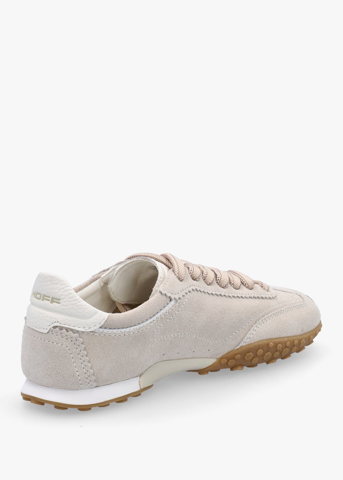 Women’s Bridge Beige Suede Low Profile Trainers