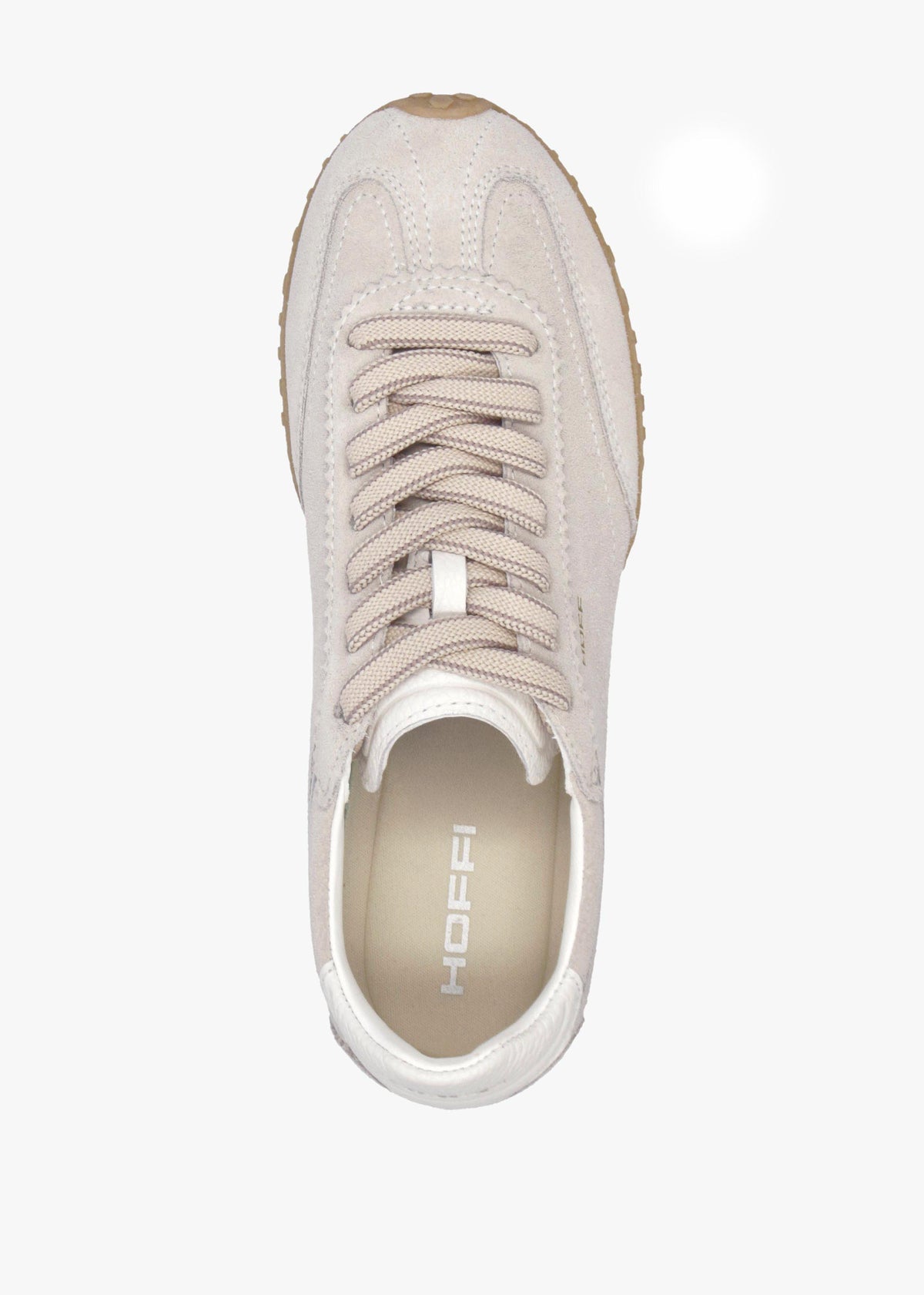 Women’s Bridge Beige Suede Low Profile Trainers