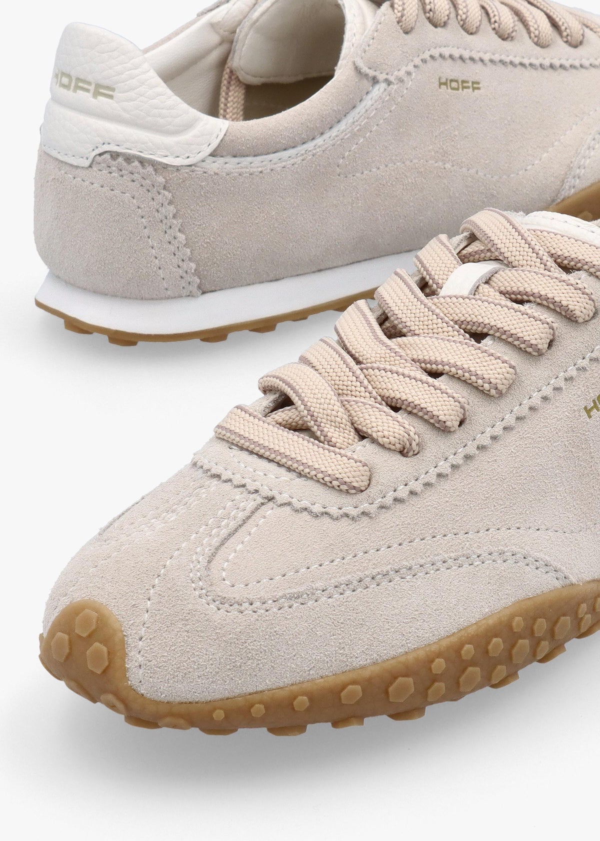 HOFF Women’s Bridge Beige Suede Low Profile Trainers