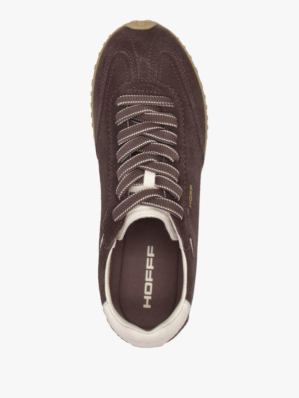 Women’s Bridge Brown Suede Low Profile Trainers
