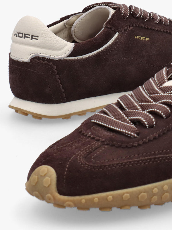 Women’s Bridge Brown Suede Low Profile Trainers