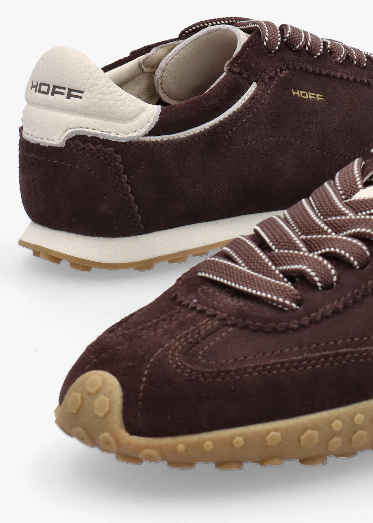 Women’s Bridge Brown Suede Low Profile Trainers