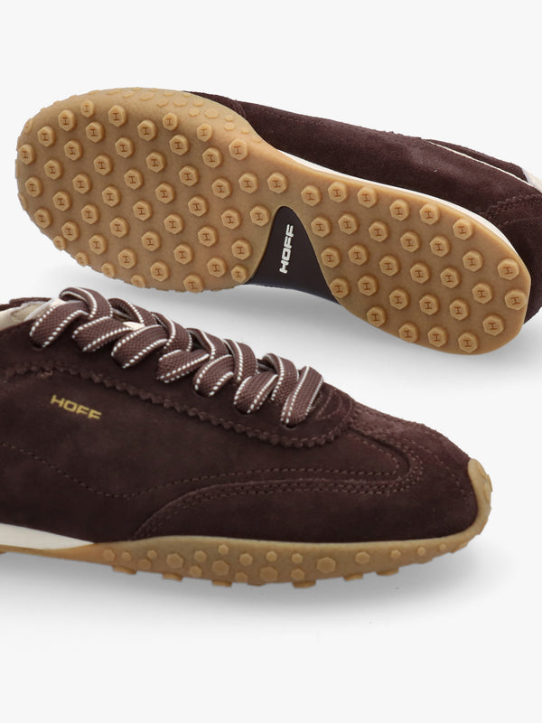Women’s Bridge Brown Suede Low Profile Trainers
