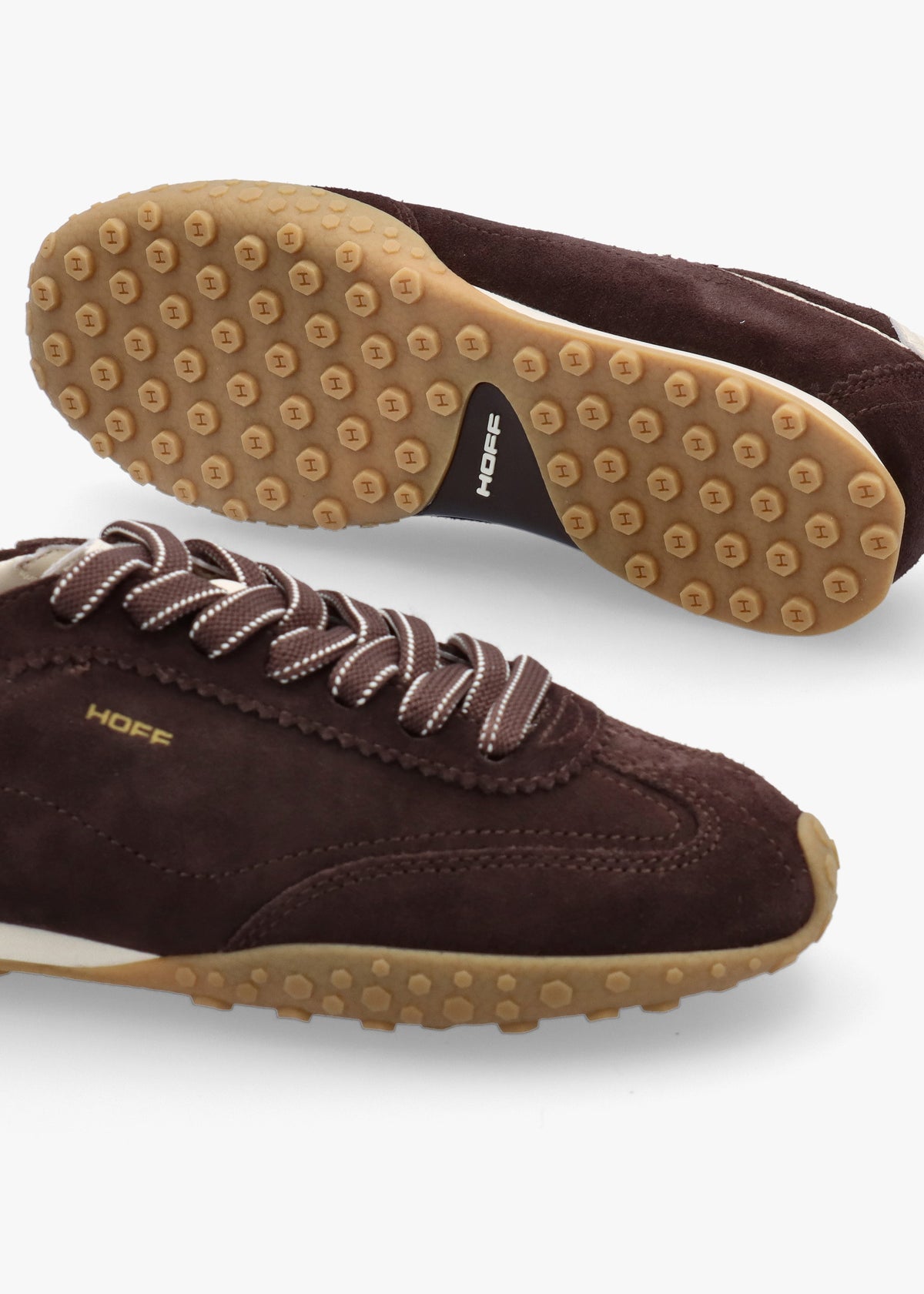 Women’s Bridge Brown Suede Low Profile Trainers