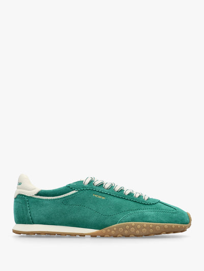 Women’s Bridge Green Suede Low Profile Trainers