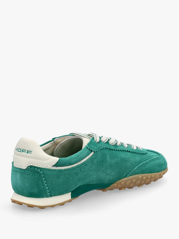 Women’s Bridge Green Suede Low Profile Trainers
