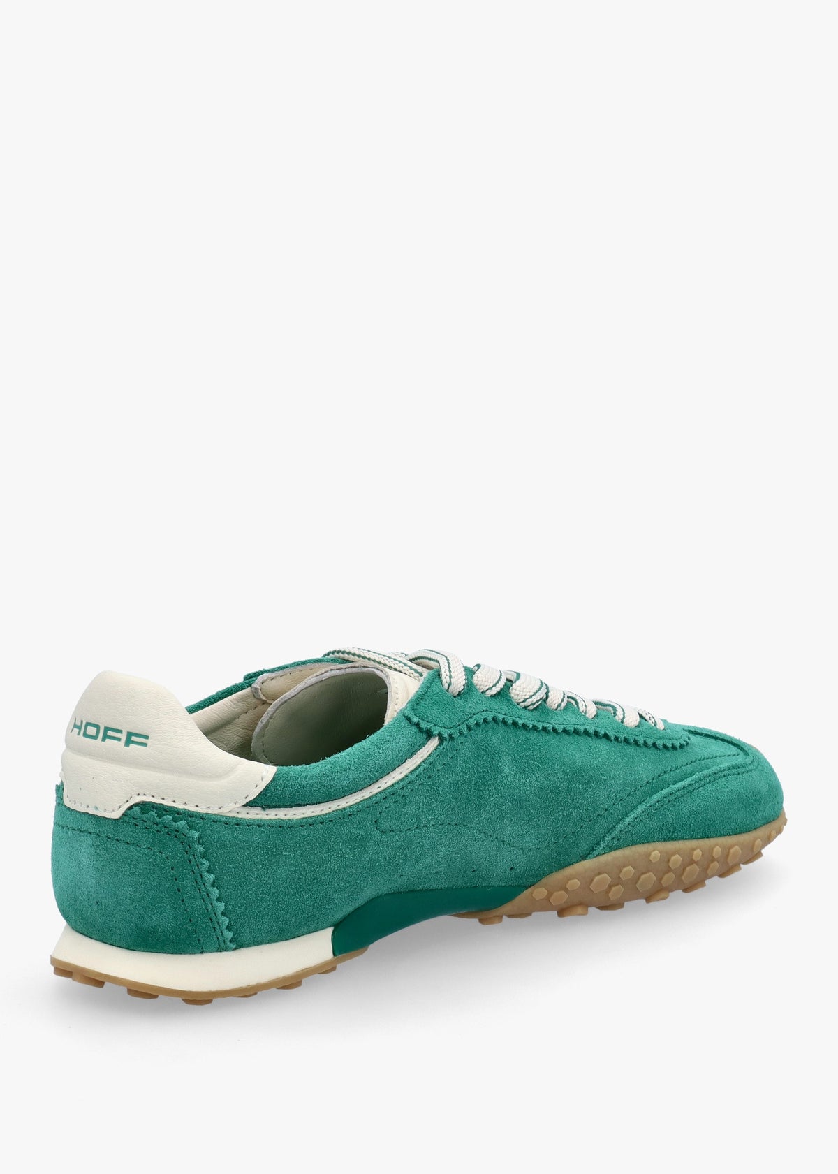 Women’s Bridge Green Suede Low Profile Trainers