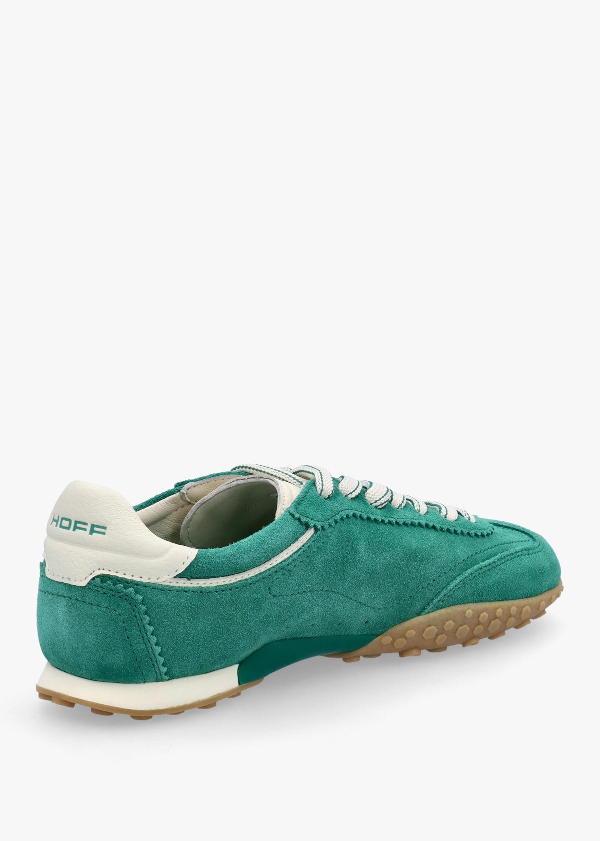 HOFF Women’s Bridge Green Suede Low Profile Trainers