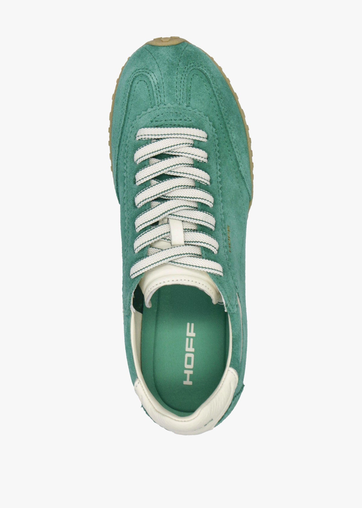 Women’s Bridge Green Suede Low Profile Trainers