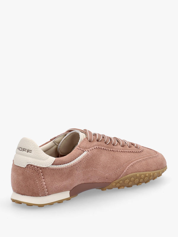 HOFF Women’s Bridge Pink Brown Suede Low Profile Trainers