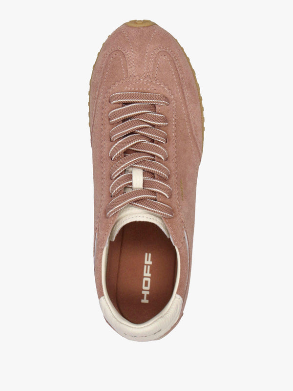 HOFF Women’s Bridge Pink Brown Suede Low Profile Trainers