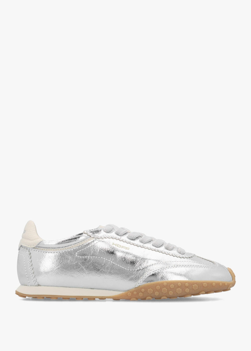Hoff Women’s Bridge Silver Leather Low Profile Trainers